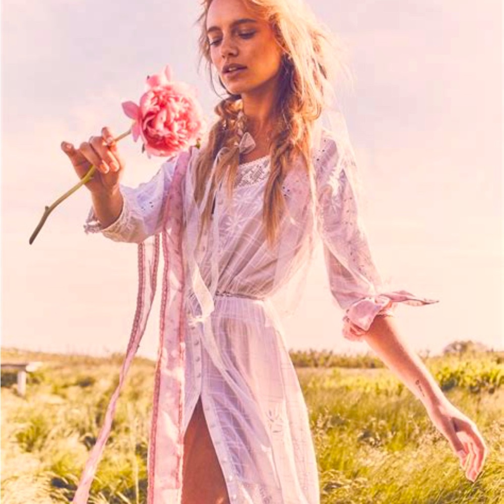 Loveshackfancy Callan dress size 2 in Antique White
